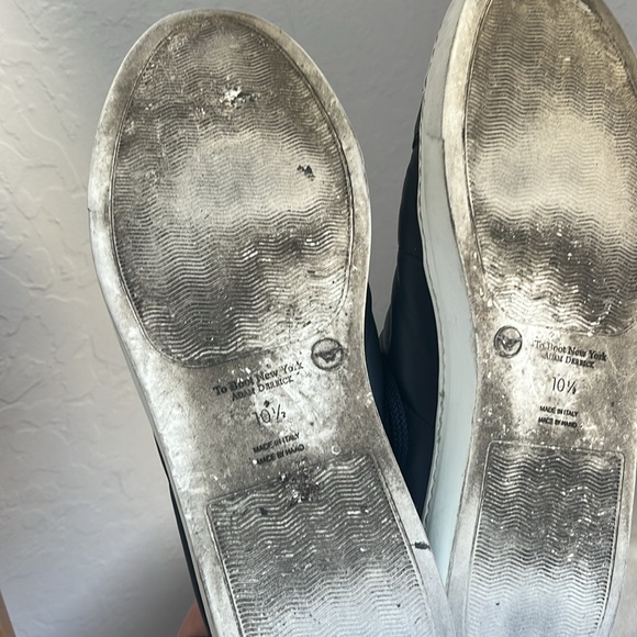 Devin Leather Sneaker in Black/tan 10.5 M - Picture 5 of 5